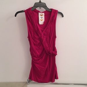 Pink tank top with detail